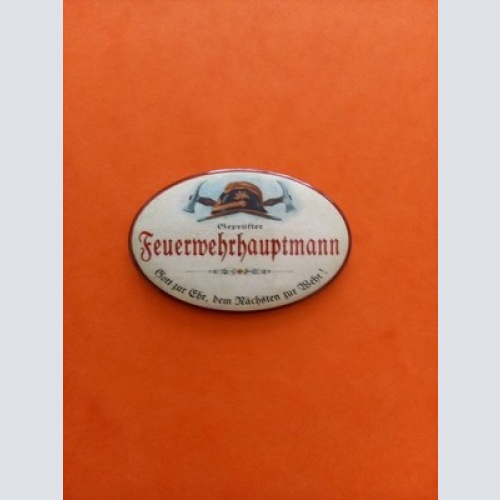 Nostalgie KuK Flaschenöffner Magnet Geprüfter Feuerwehrhauptmann Gott Zur Ehr