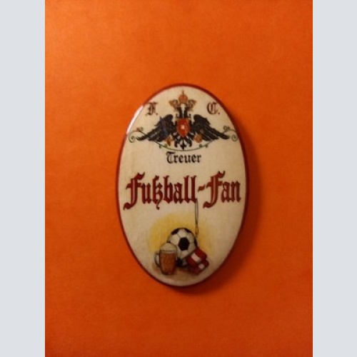 Nostalgie KuK Flaschenöffner Magnet Treuer Fußball Fan