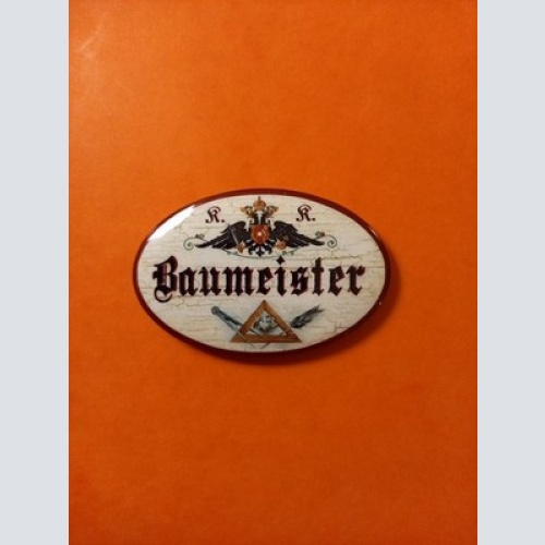 Nostalgie KuK Flaschenöffner Magnet Baumeister