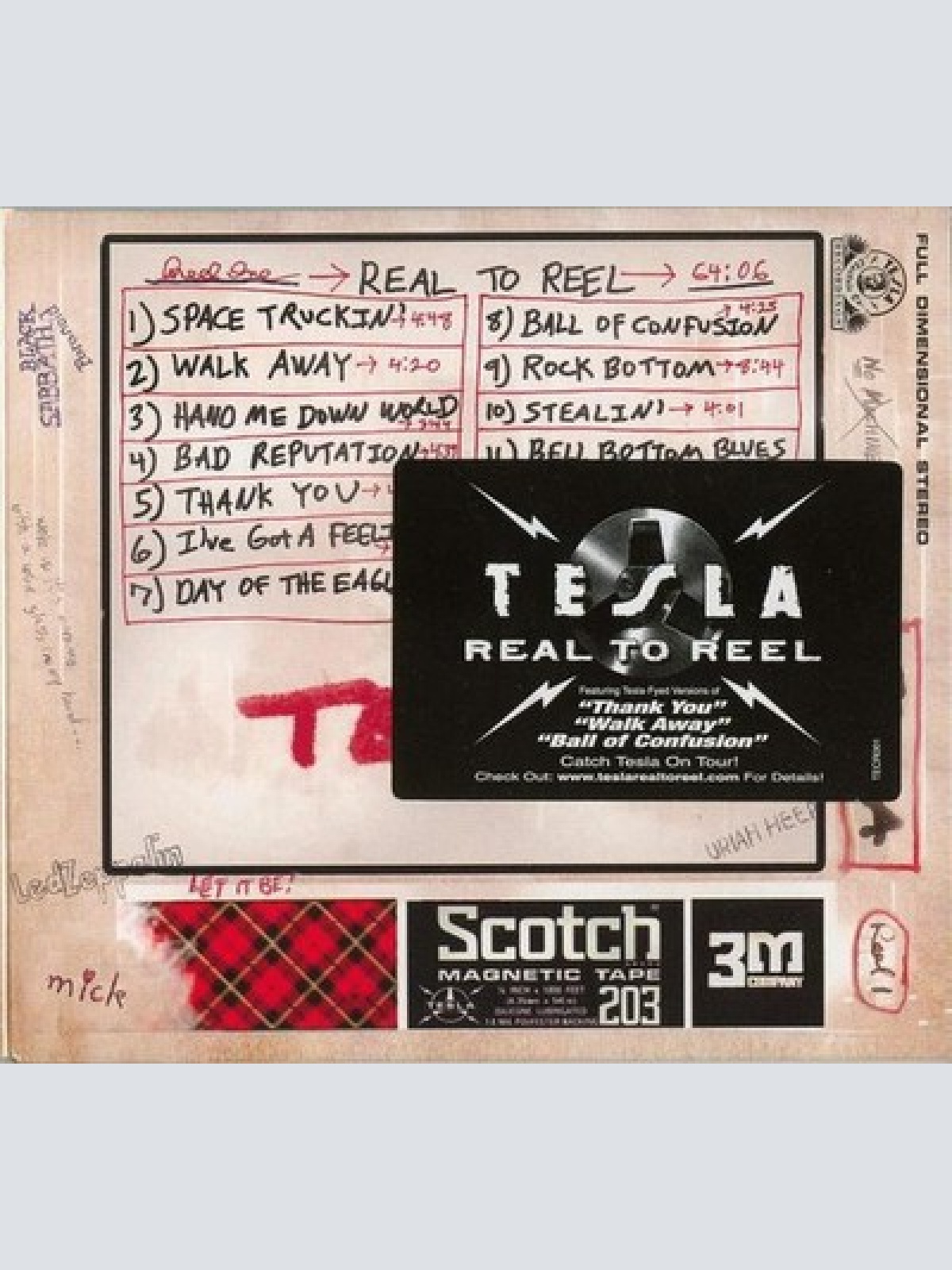CD, Album Tesla - Real To Reel 1