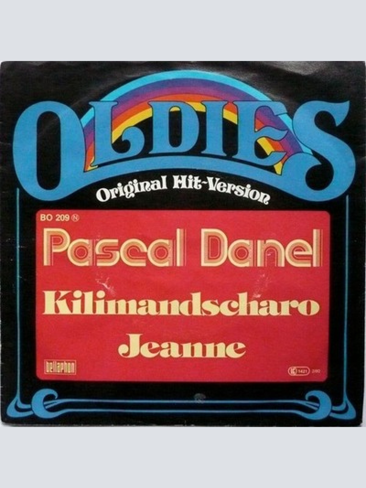 7", Single, Mono, RE Pascal Danel - Kilimandscharo / Jeanne