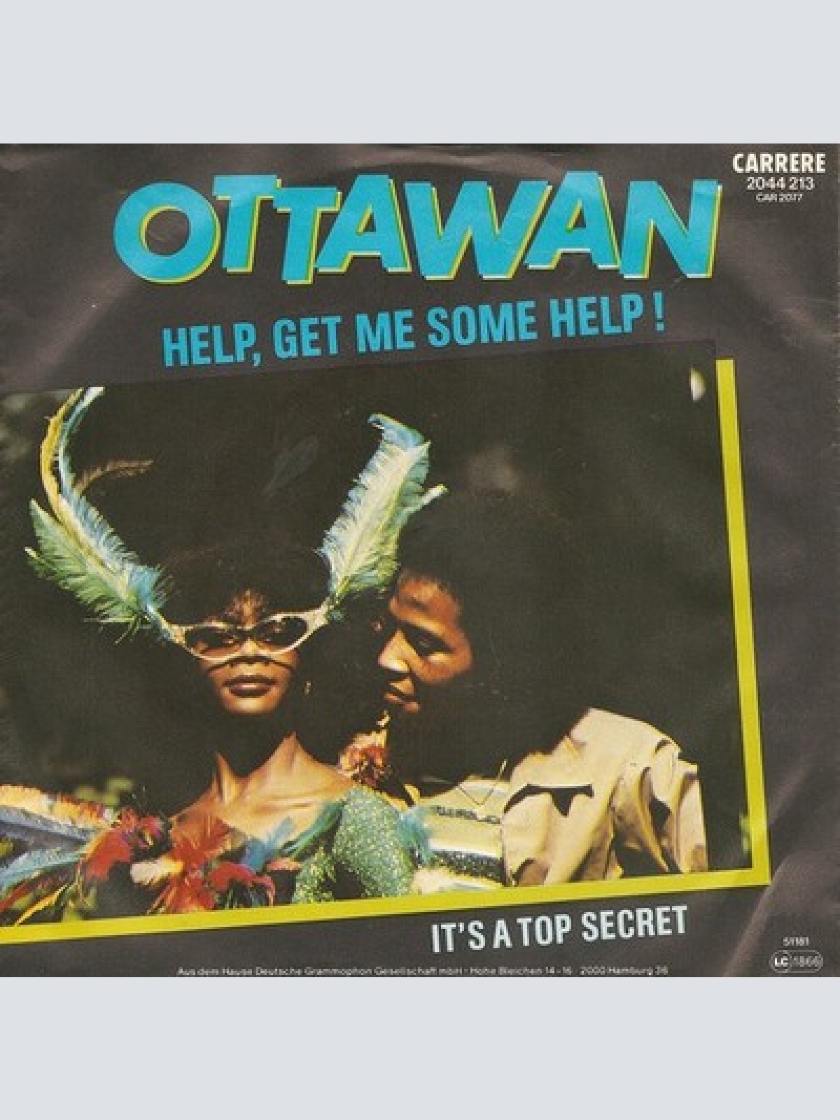 7", Single Ottawan - Help, Get Me Some Help! / It's A Top Secret
