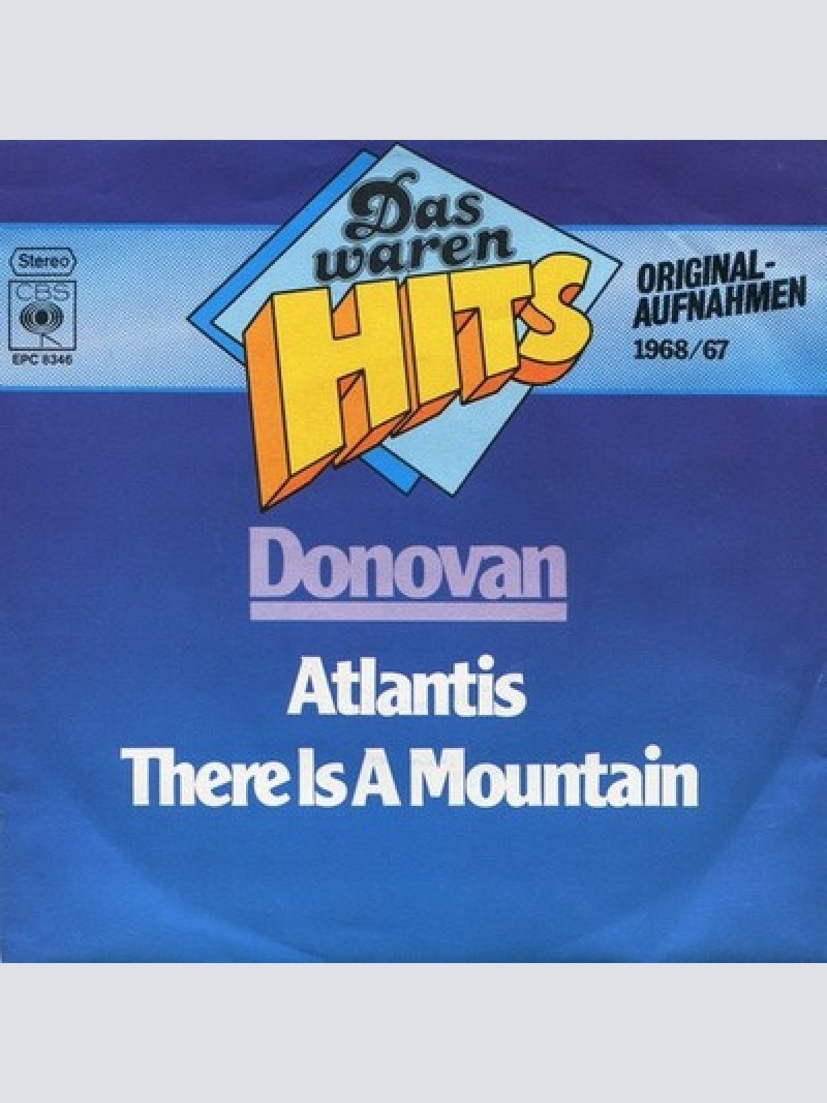 7", Single, RE Donovan - Atlantis / There Is A Mountain