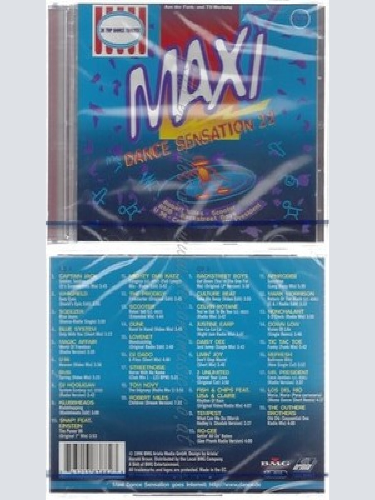 CD--NM-SEALED-VARIOUS -1996- - DOPPEL-CD -- MAXI DANCE SENSATION 22