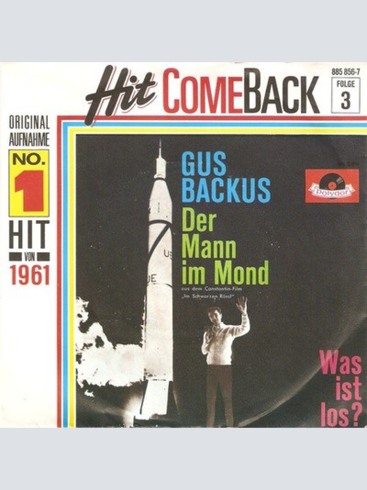 7", Single, Mono, RE Gus Backus - Der Mann Im Mond