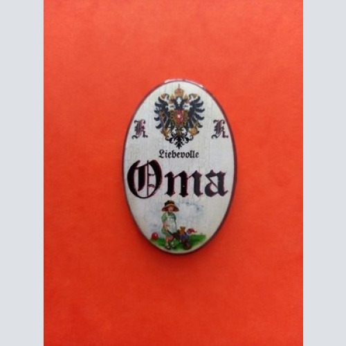 Nostalgie KuK Flaschenöffner Magnet Liebevolle Oma