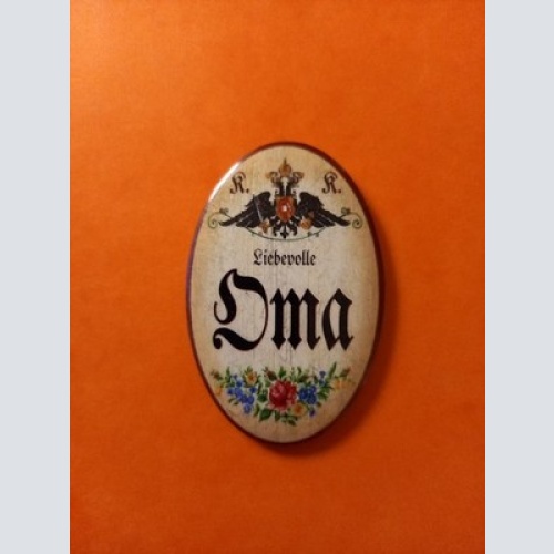 Nostalgie KuK Flaschenöffner Magnet Liebevolle Oma