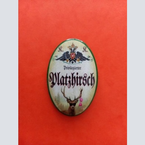 Nostalgie KuK Flaschenöffner Magnet Privilegierter Platzhirsch