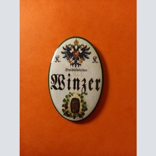 Nostalgie KuK Flaschenöffner Magnet Hochlöblicher Winzer