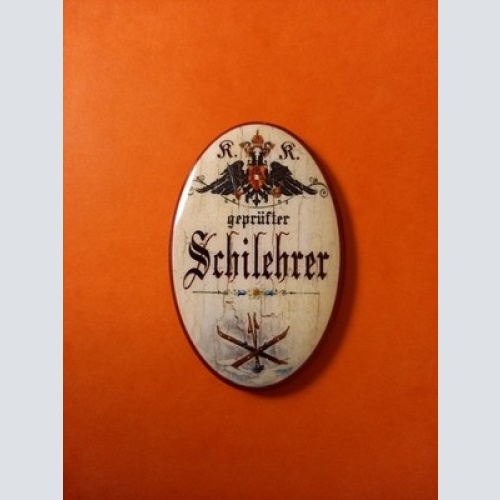 Nostalgie KuK Flaschenöffner Magnet Geprüfter Skilehrer