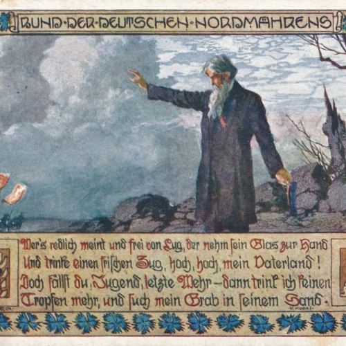 DSV - Karte Bund der Deutschen Nordmeerens wers redlich meint in frei .. (17010)