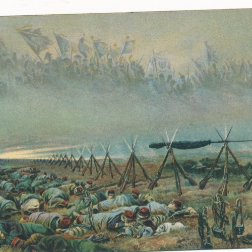 AK Militaria der der Traum der Krieger Ansichtskarte (16996)