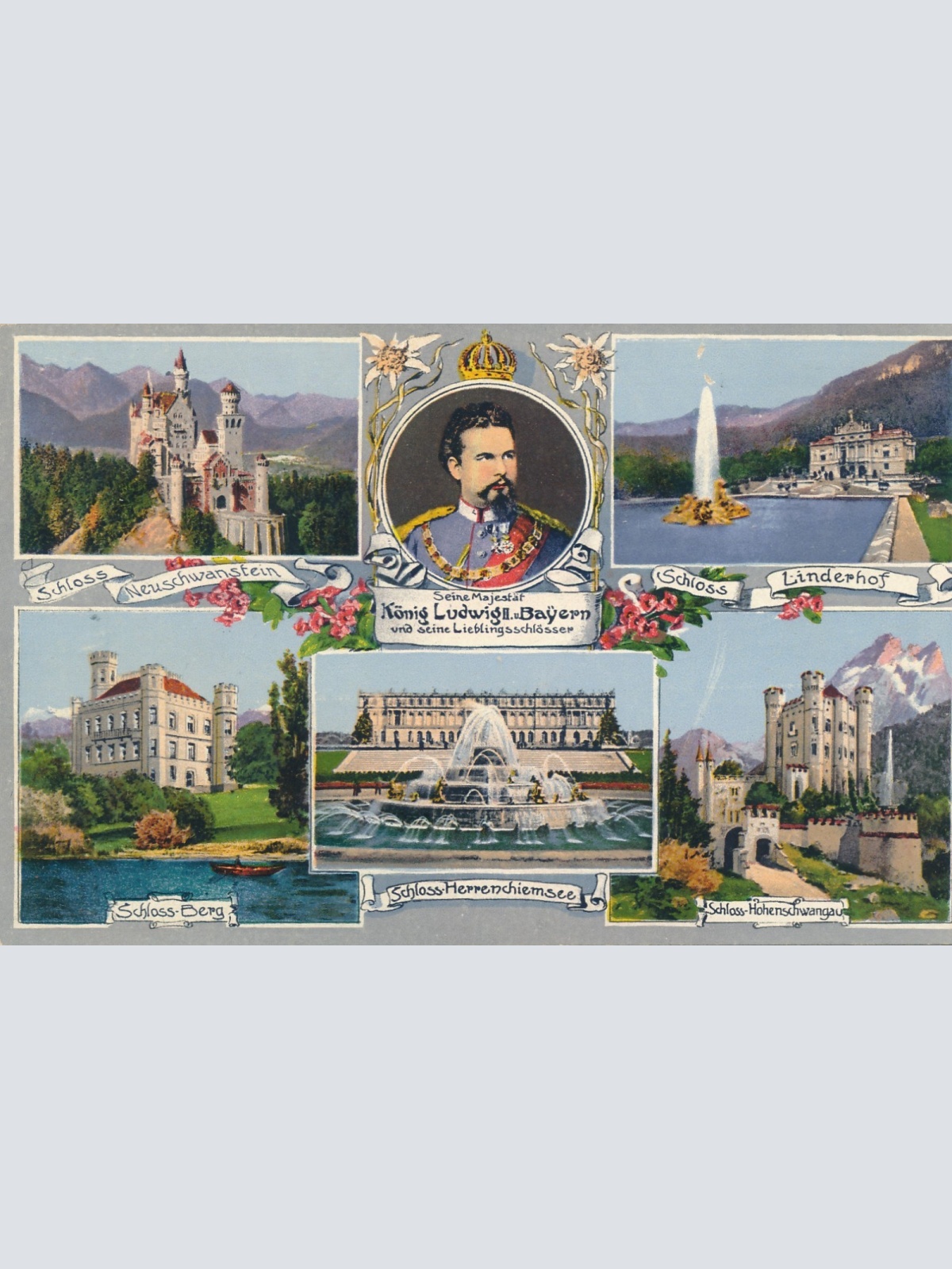 AK vom König Ludwig II Bayern Ansichtskarte (16991)