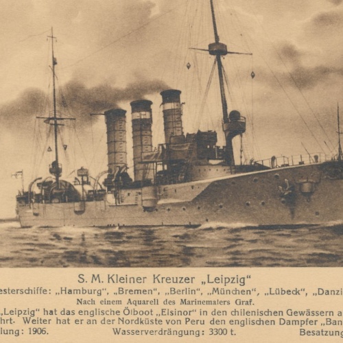 AK S.M. kleiner Kreuzer Leipzig ,Schiffe Boote, Ansichtskarte (17047)