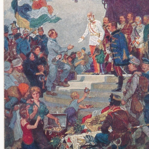 AK Militaria vom Kaiser Franz Josef des Kaisers Dank Ansichtskarte (17075)