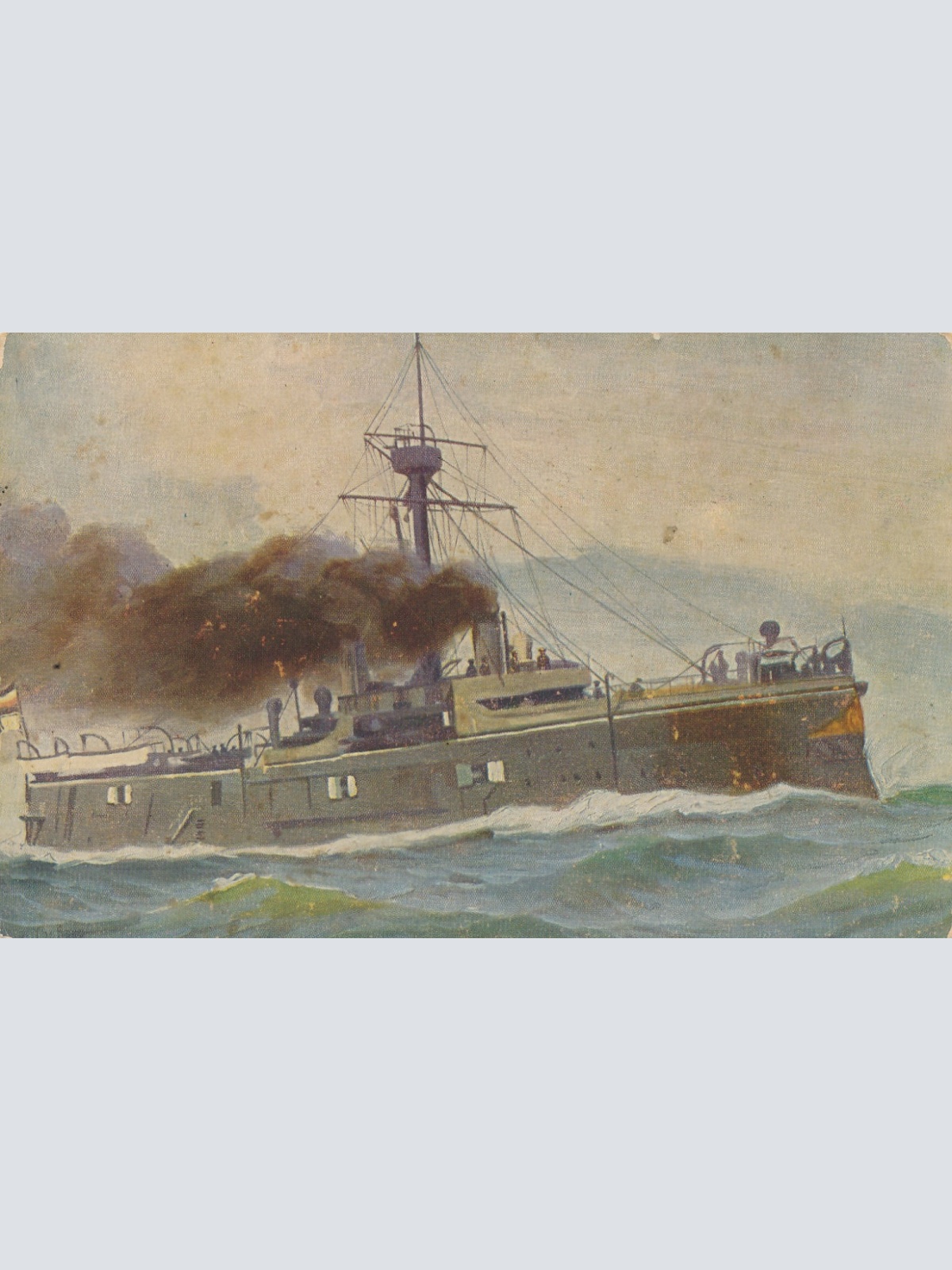 AK S.M. Linienschiff Oldenburg 1884 ,Schiffe Boote, Ansichtskarte (17050)