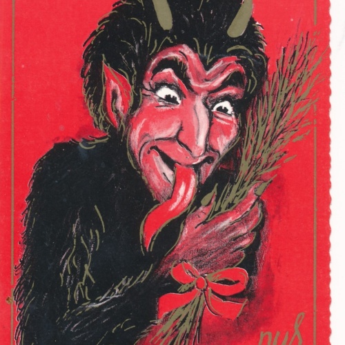AK Gruss vom Krampus Ansichtskarte (17146)