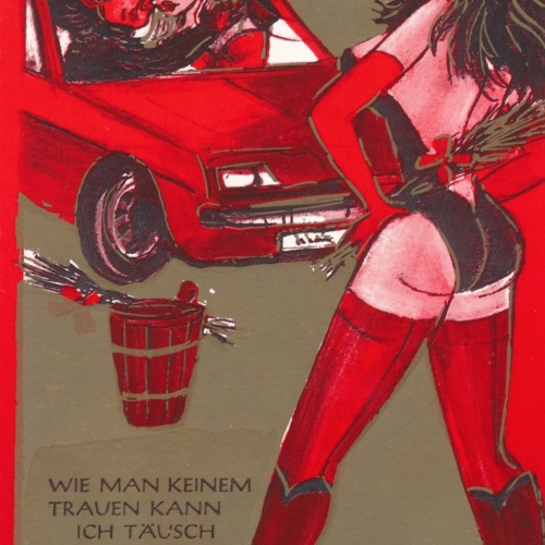 AK Gruss vom Krampus Wie man Keinem trauen kann Ansichtskarte (17131)