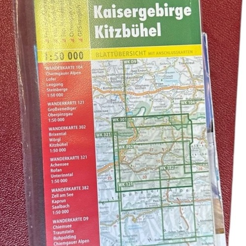 WK 301 Kufstein - Kaisergebirge - Kitzbühel, Wanderkarte 1:50.000: Freizeitinfor