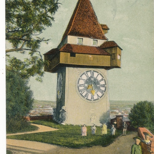 AK aus Graz Uhrenturm Steiermark Ansichtskarte (17262)