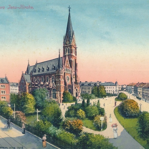 AK aus Graz Herz Jesu Kirche Steiermark Ansichtskarte (17270)