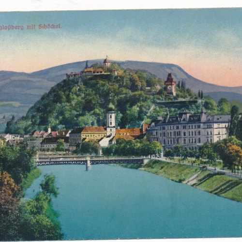 AK aus Graz mur Schlossberg Steiermark Ansichtskarte (17288)