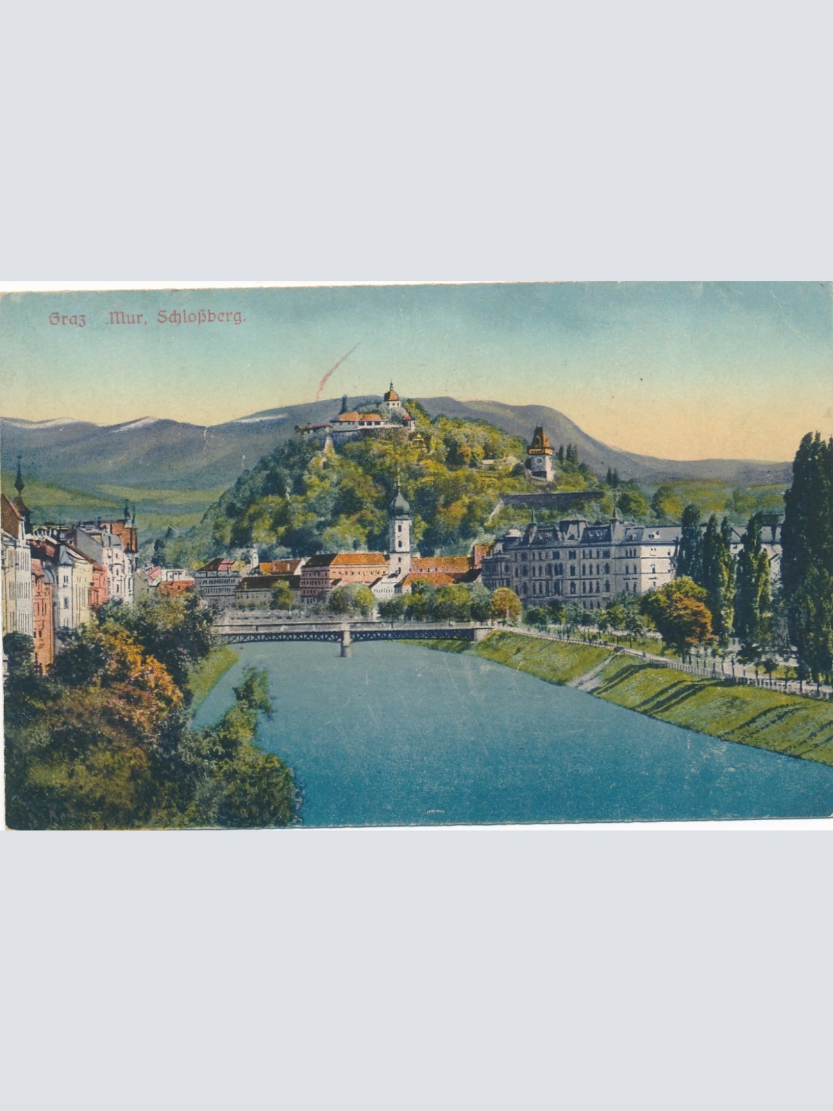 AK aus Graz mur Schloßberg Steiermark Ansichtskarte (17290)