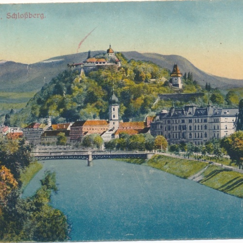 AK aus Graz mur Schloßberg Steiermark Ansichtskarte (17290)