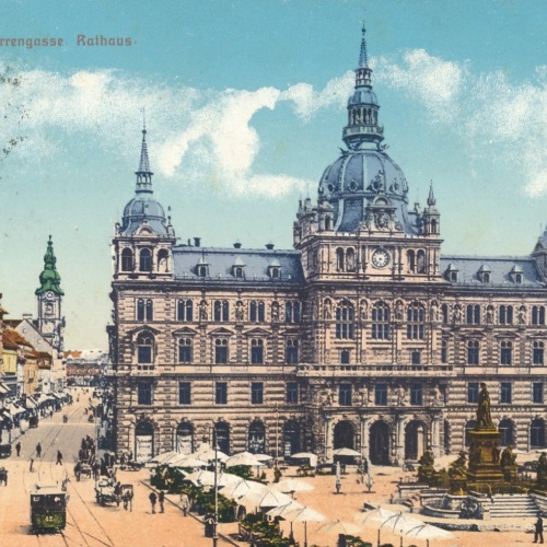 AK aus Graz Herrengasse Steiermark Ansichtskarte (17293)