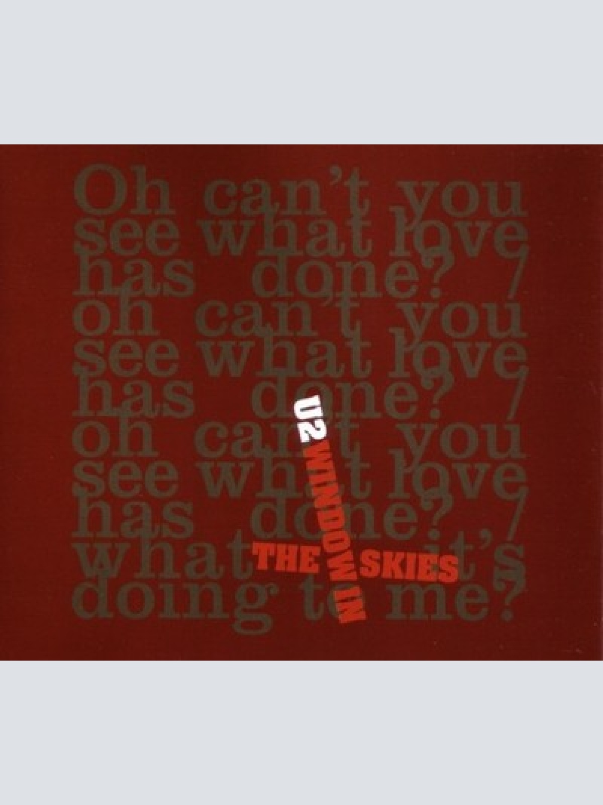 CD, Maxi U2 - Window In The Skies