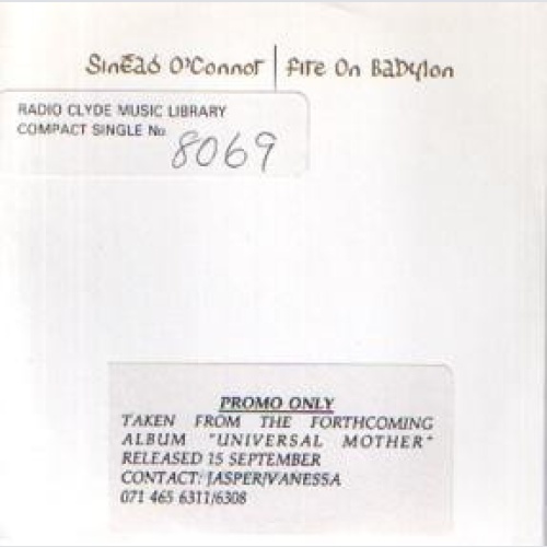 CD, Single, Promo Sinéad O'Connor - Fire On Babylon