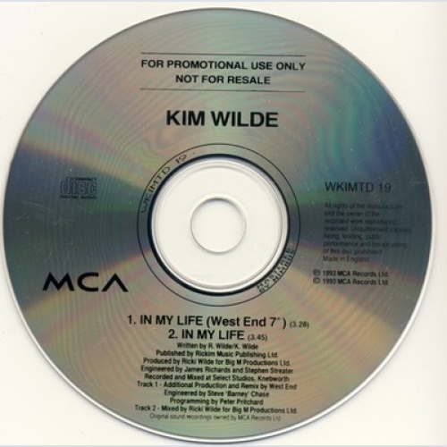 CD, Single, Promo Kim Wilde - In My Life