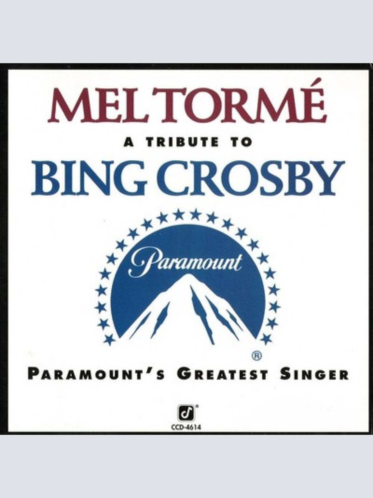CD, Album Mel Tormé - A Tribute To Bing Crosby