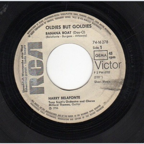 7", Single, Promo Harry Belafonte - Banana Boat Song