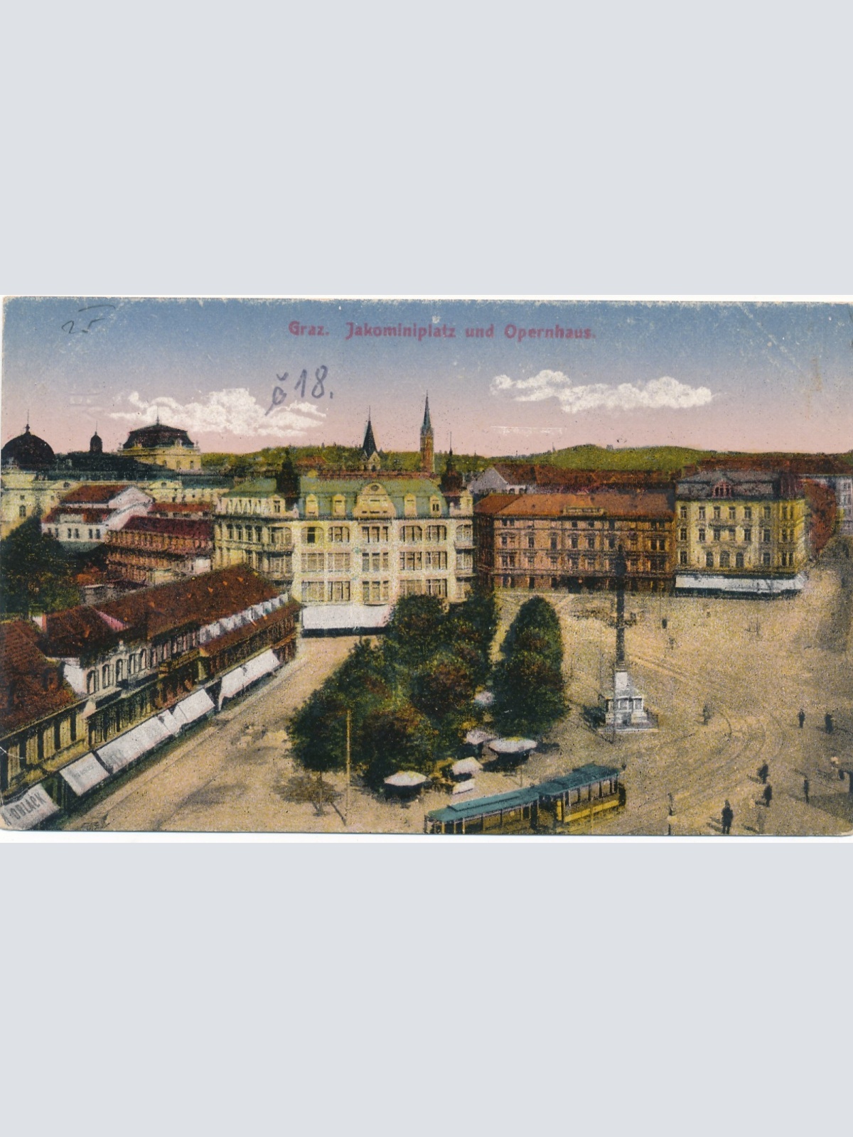 AK aus Graz Jakominenplatz Steiermark Ansichtskarte (17320)