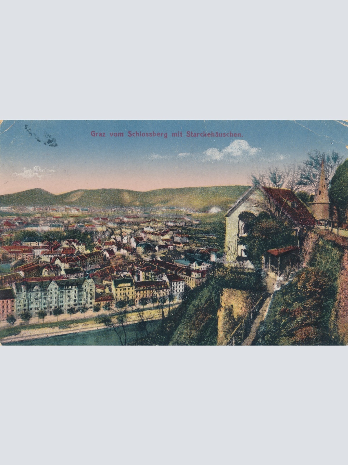AK aus Graz mit Starckenhäuschen Steiermark Ansichtskarte (17321)
