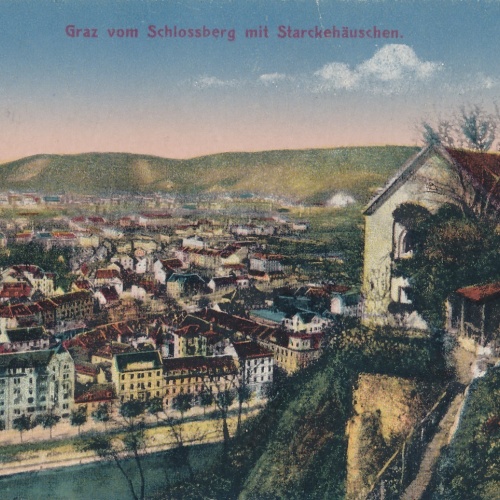 AK aus Graz mit Starckenhäuschen Steiermark Ansichtskarte (17321)