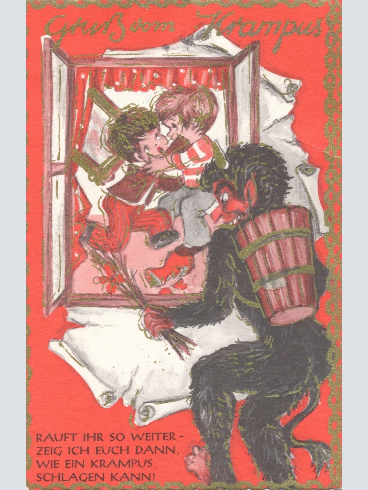 AK gruß vom Krampus Ansichtskarte (17333)