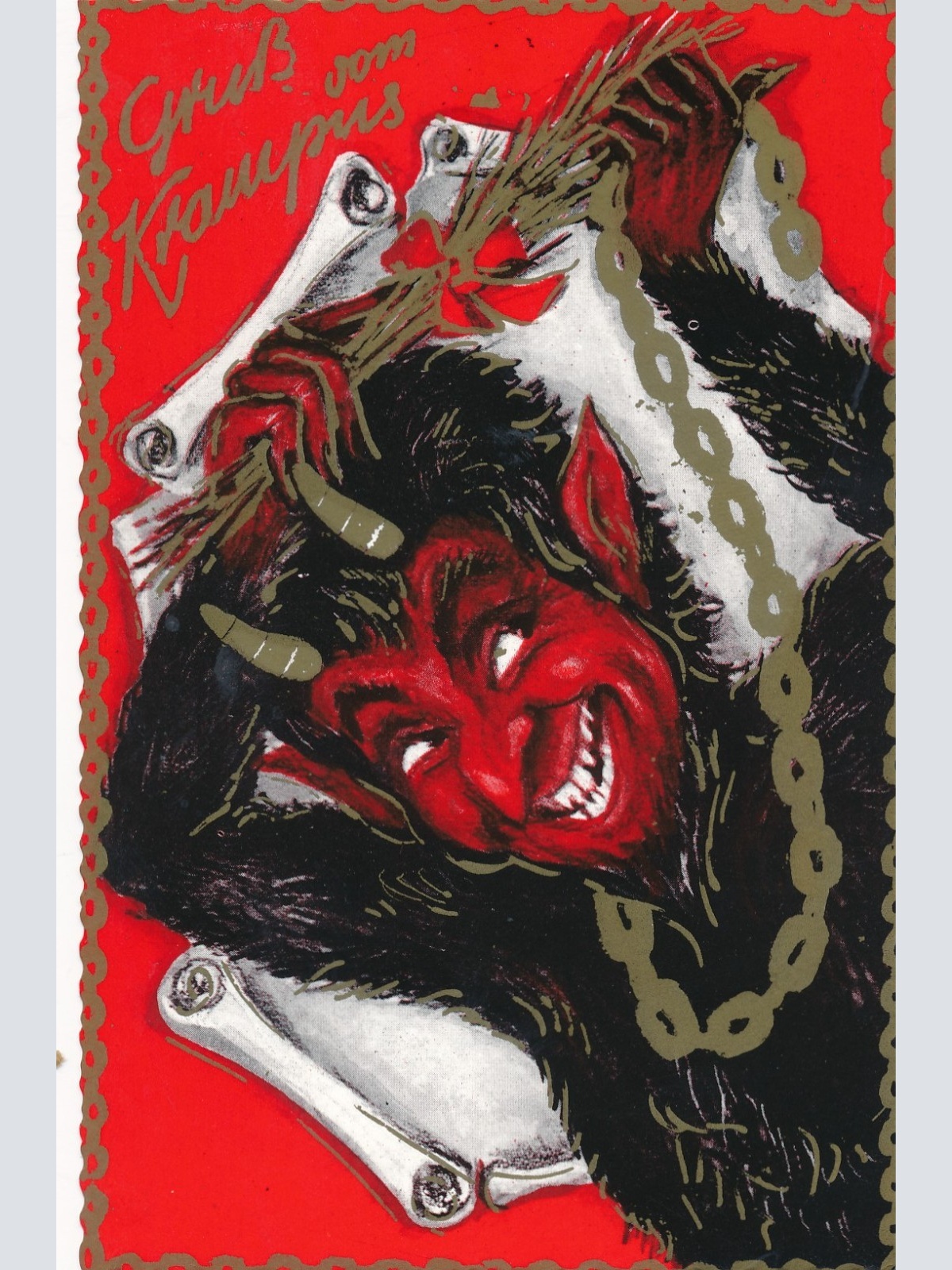 AK gruß vom Krampus Ansichtskarte (17350)