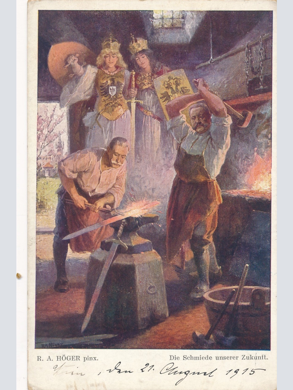 AK die Schmiede unsere Zukunft Ansichtskarte (17250)