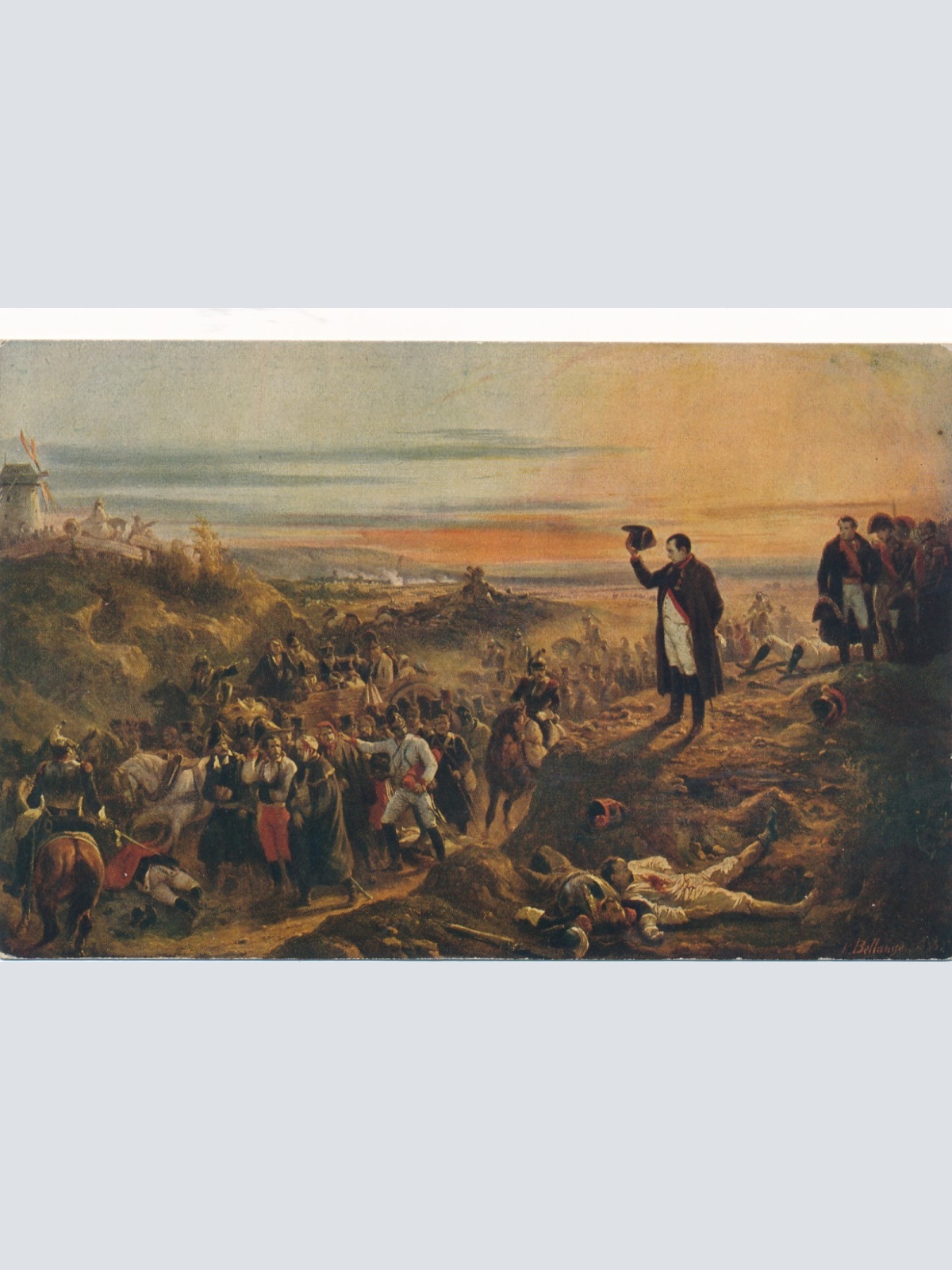 AK Militaria mit Napoleon Ansichtskarte (17388)