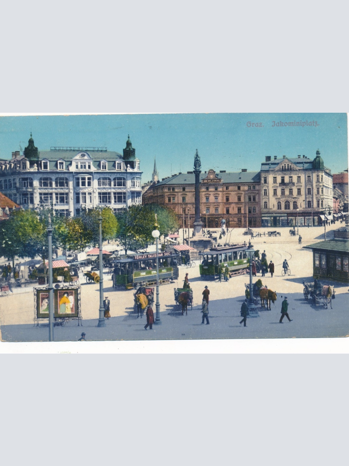 AK aus Graz Jakominiplatz Steiermark Ansichtskarte (18006)