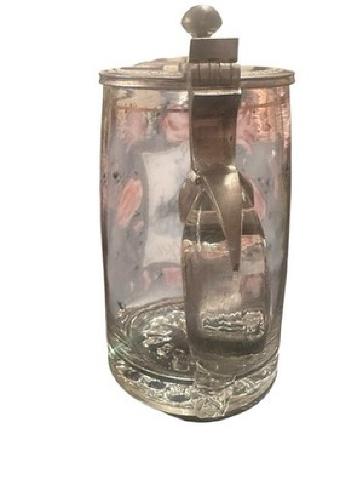 Antiker Bierkrug Lamm Gottes Oberschwarzenberg um 1880