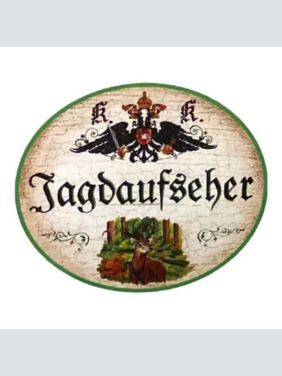 Kuk nostalgie holz schild  jagdaufseher jagd