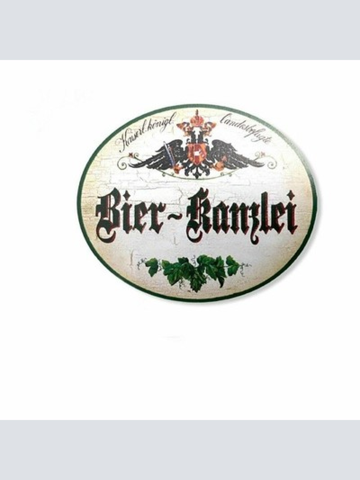 Kuk nostalgie holzschild bier - kanzlei  schild