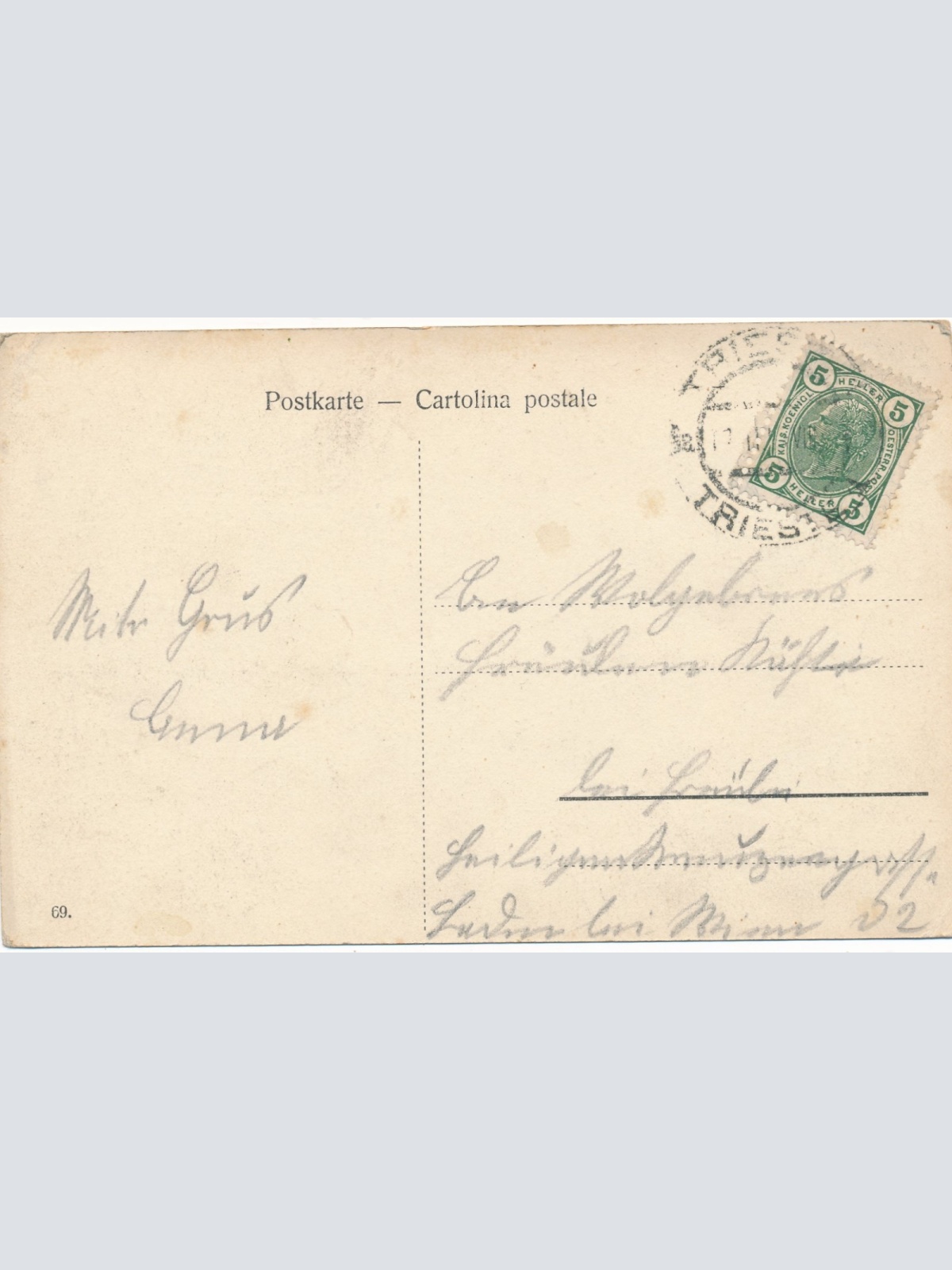 AK aus Trieste - Triest mit Schiffen Hafen Italien Ansichtskarte (18061)