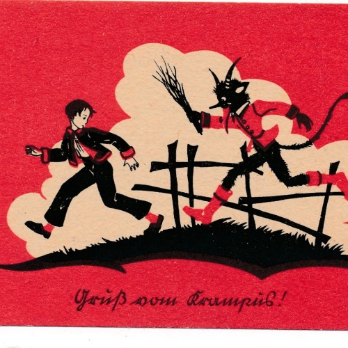 AK gruss vom Krampus Ansichtskarte (17306)