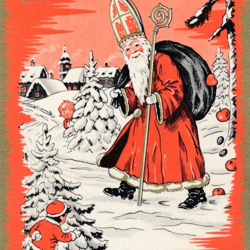 AK gruss vom Nikolaus - Nikolo Ansichtskarte (17302)