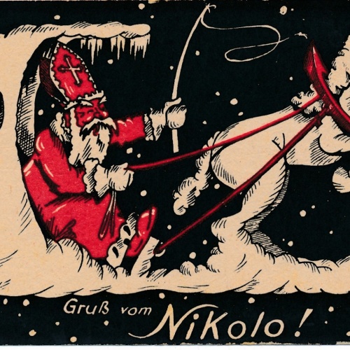 AK gruss vom Nikolaus - Nikolo Ansichtskarte (17304)