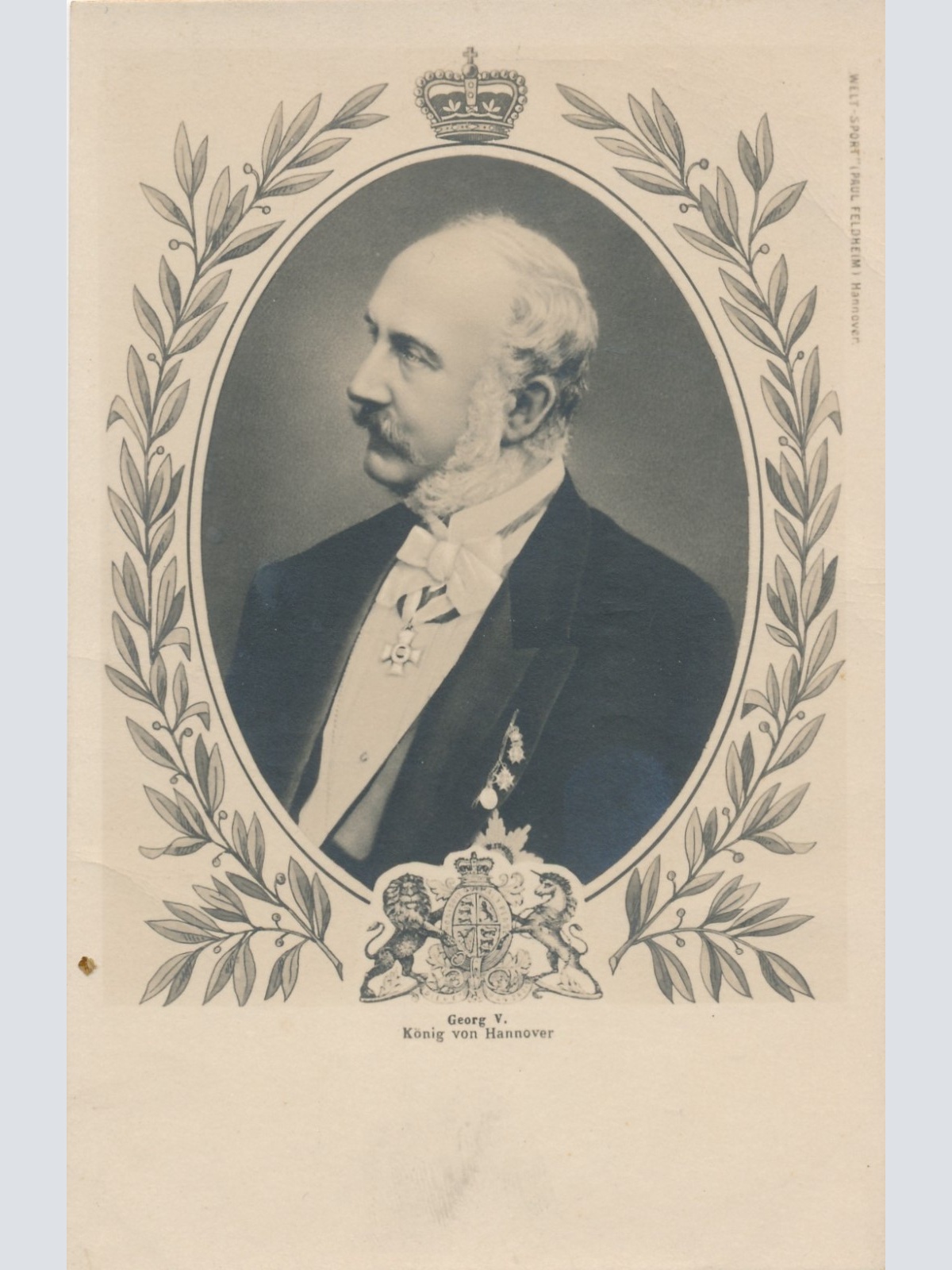 AK Militaria Georg V König von Hannover Ansichtskarte (17362)